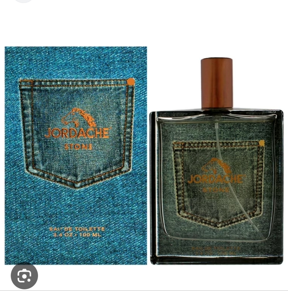 Jordache Stone Eau de Toilette with Denim and Copper Accents